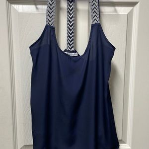 Stitch Fix Collective Concepts Navy Blue Dressy Tank Size L.